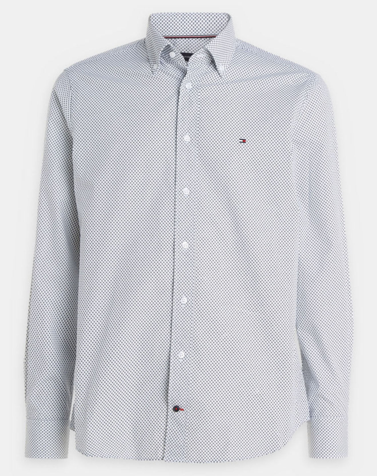 Tommy Hilfiger Chemise droite Two Tone imprimée blanc/bleu