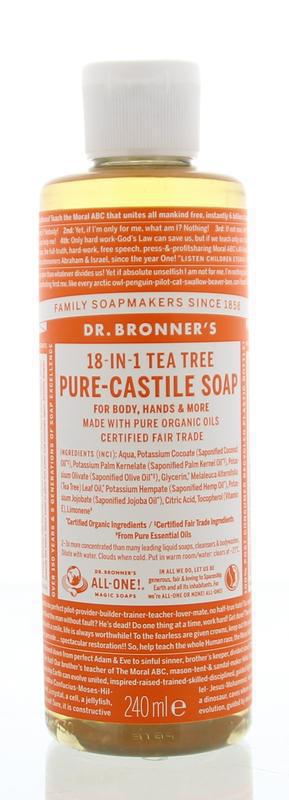 Dr Bronners Liquid Soap Tea Tree 240ml