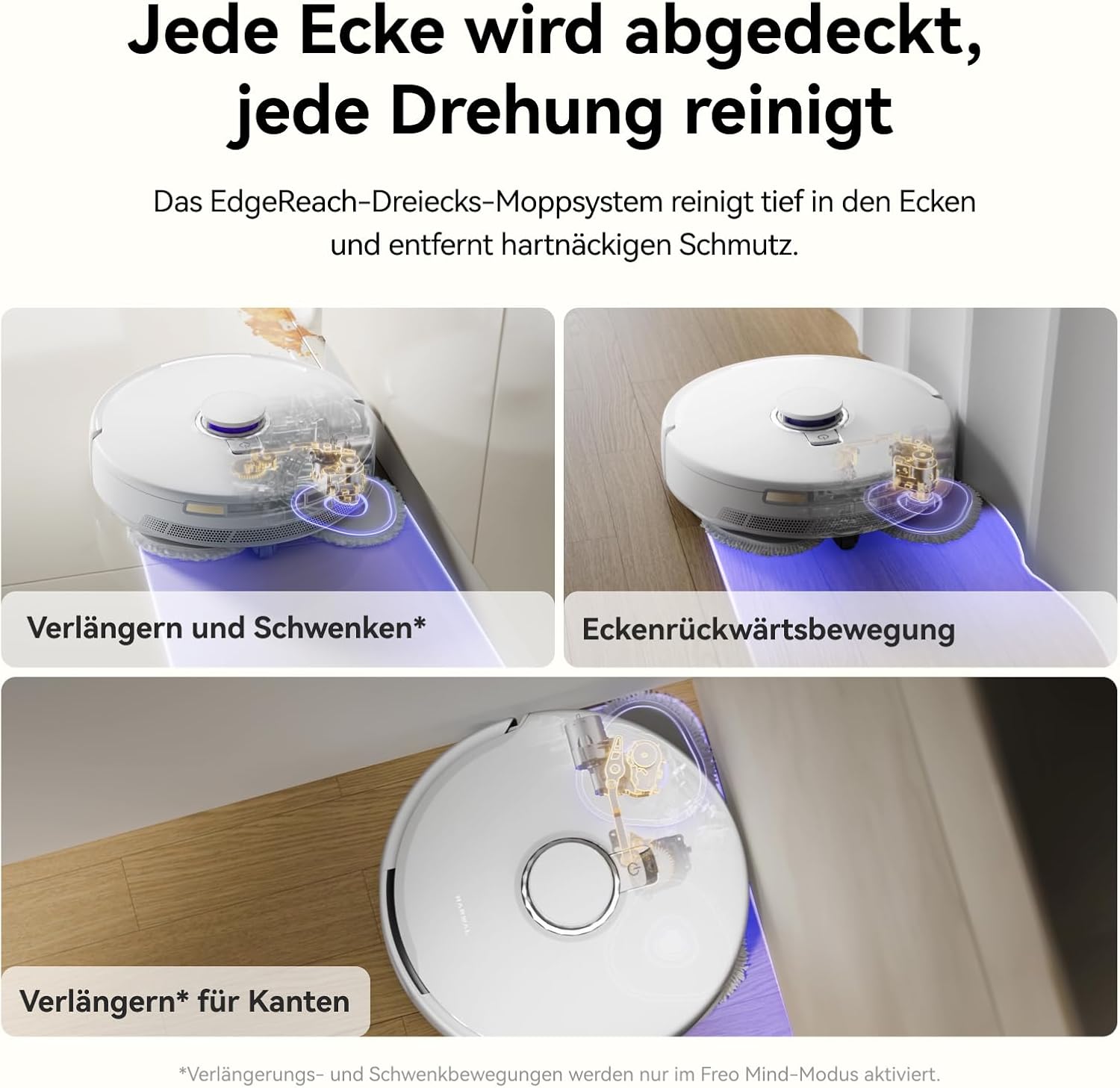 NARWAL Freo X10 Pro Saugroboter mit Wischfunktion, 11.000 Pa, DualFlow Tangle-Free, Selbstreinigung und Trocknung,8N Druck Breiterer Wischmopp, LiDAR-Navigation, 220Min Laufzeit, für Teppich,Tierhaare
