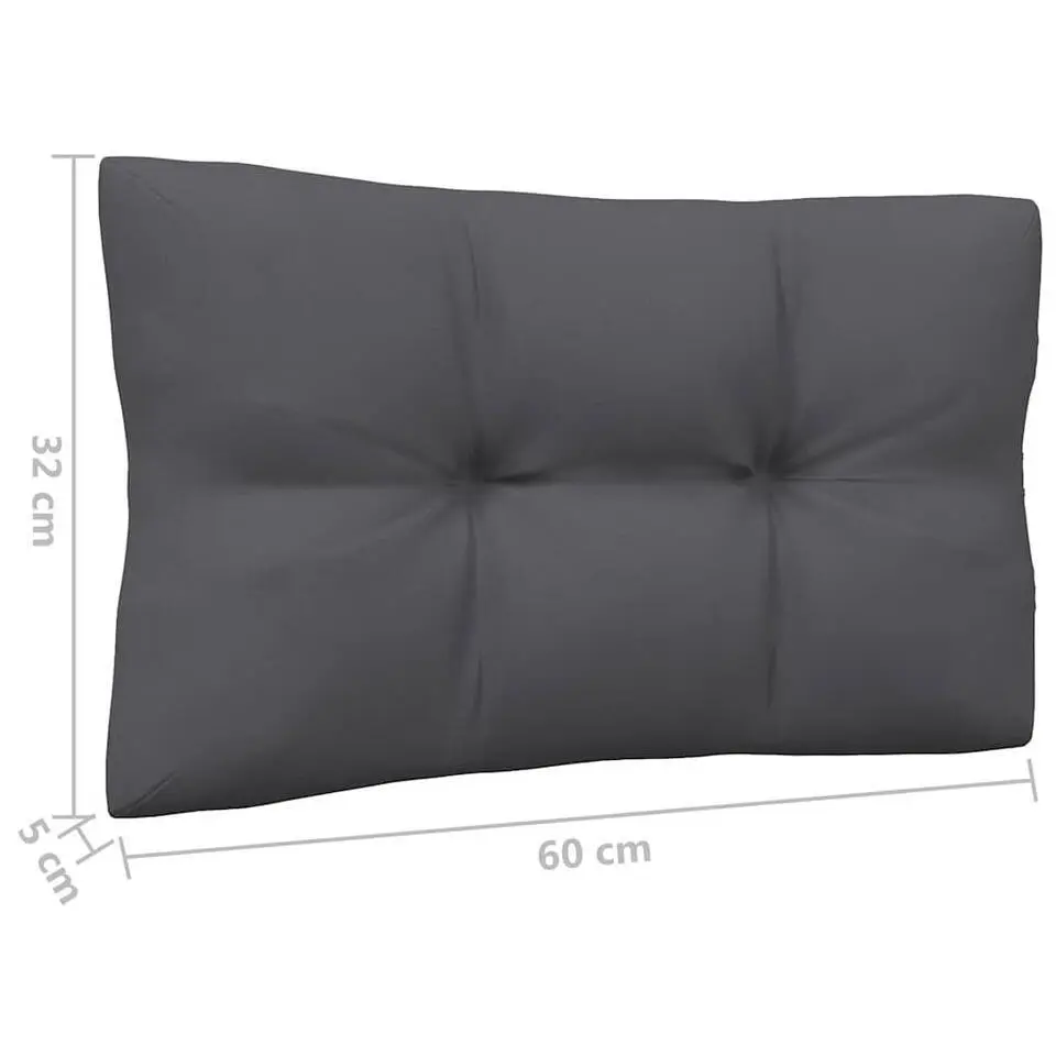 vidaXL - Loungeset - Wit - Grenenhout - 3 stuks - Met kussens