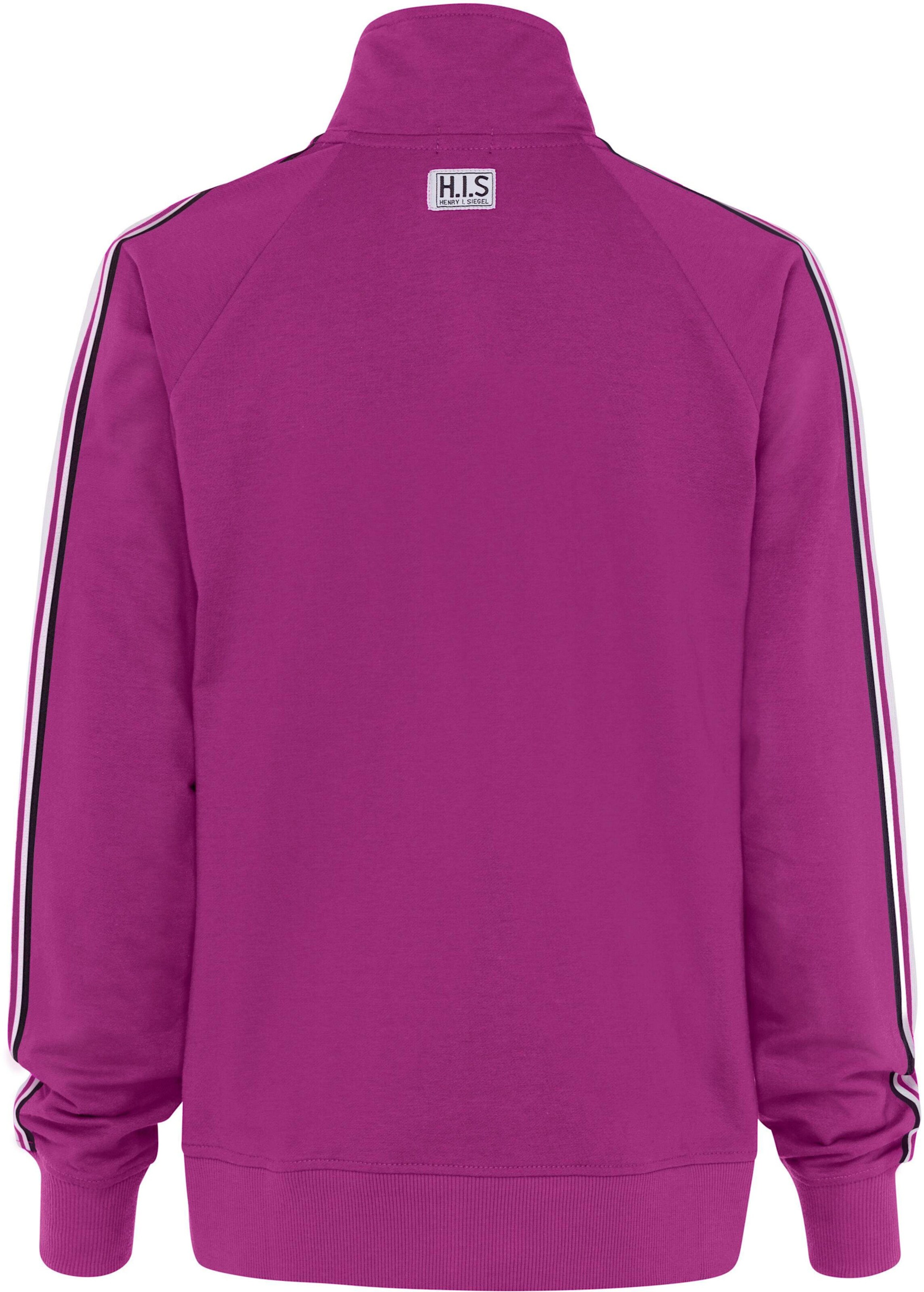 H.I.S Sweatjacke in beere