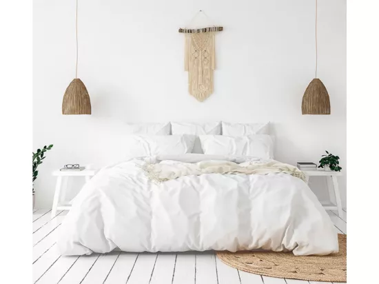 Couette très chaude nature duvet coton 240x220 - 350g