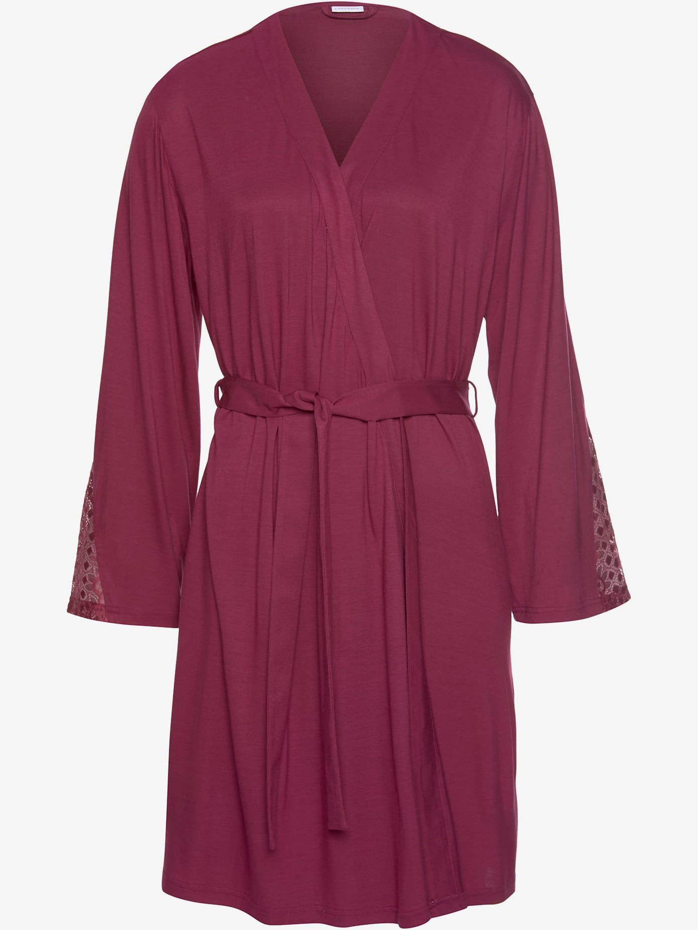 Kimono court, empiècements dentelle