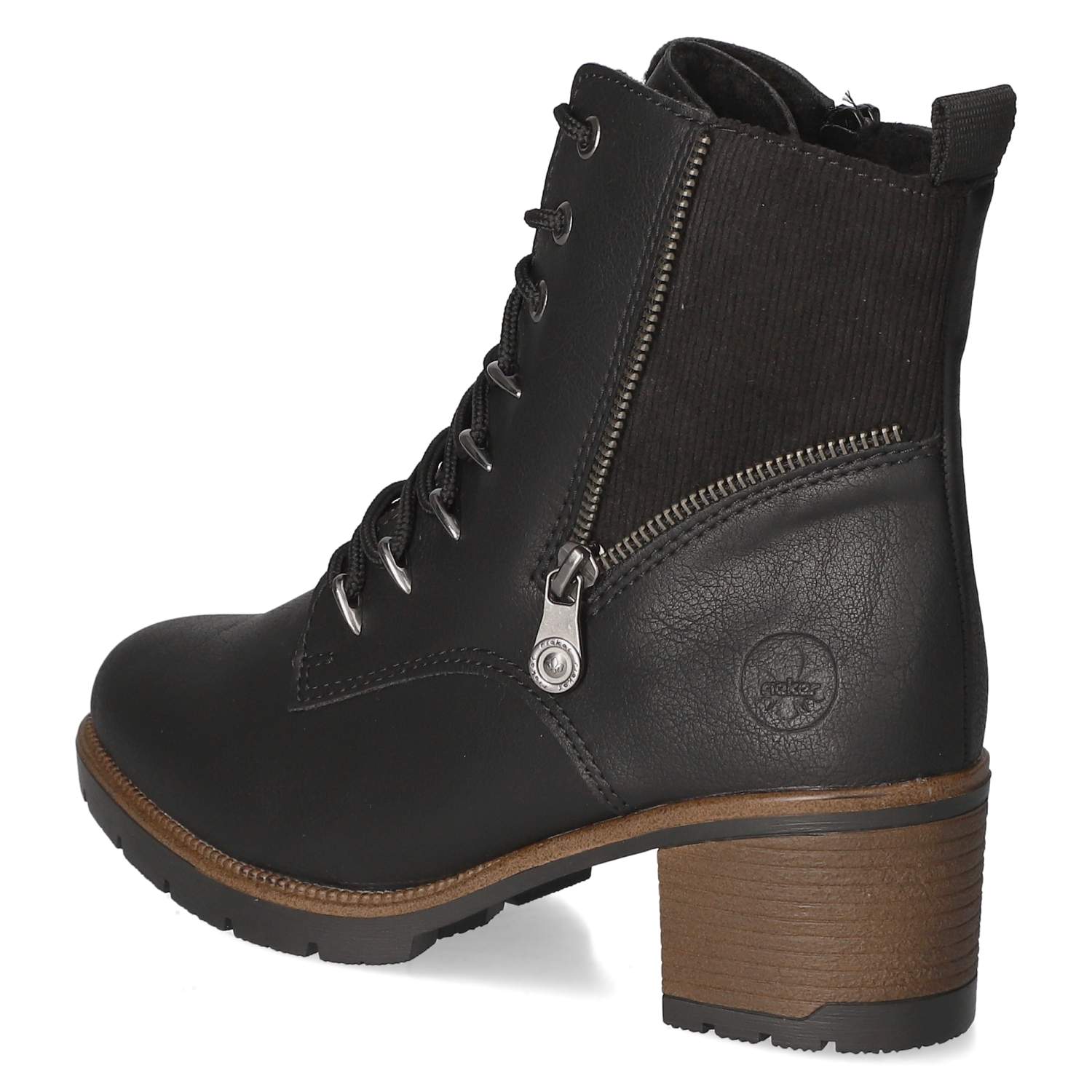 Rieker Schnürstiefeletten - schwarz