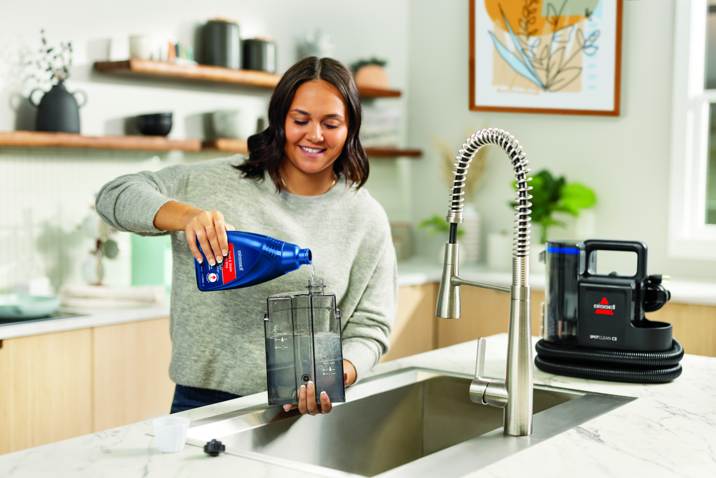 Bissell - SpotClean C5 Select - Effektiv og Kompakt Pletfjerner til Tæpper og Møbler