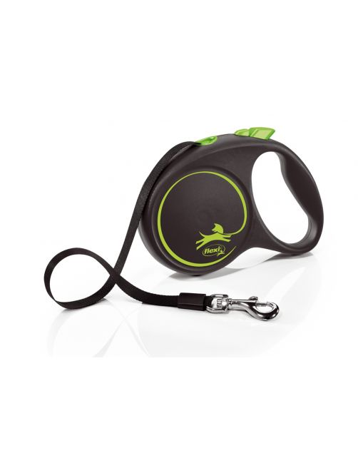 Flexi Black Design Tape L 5 m - Hondenriem