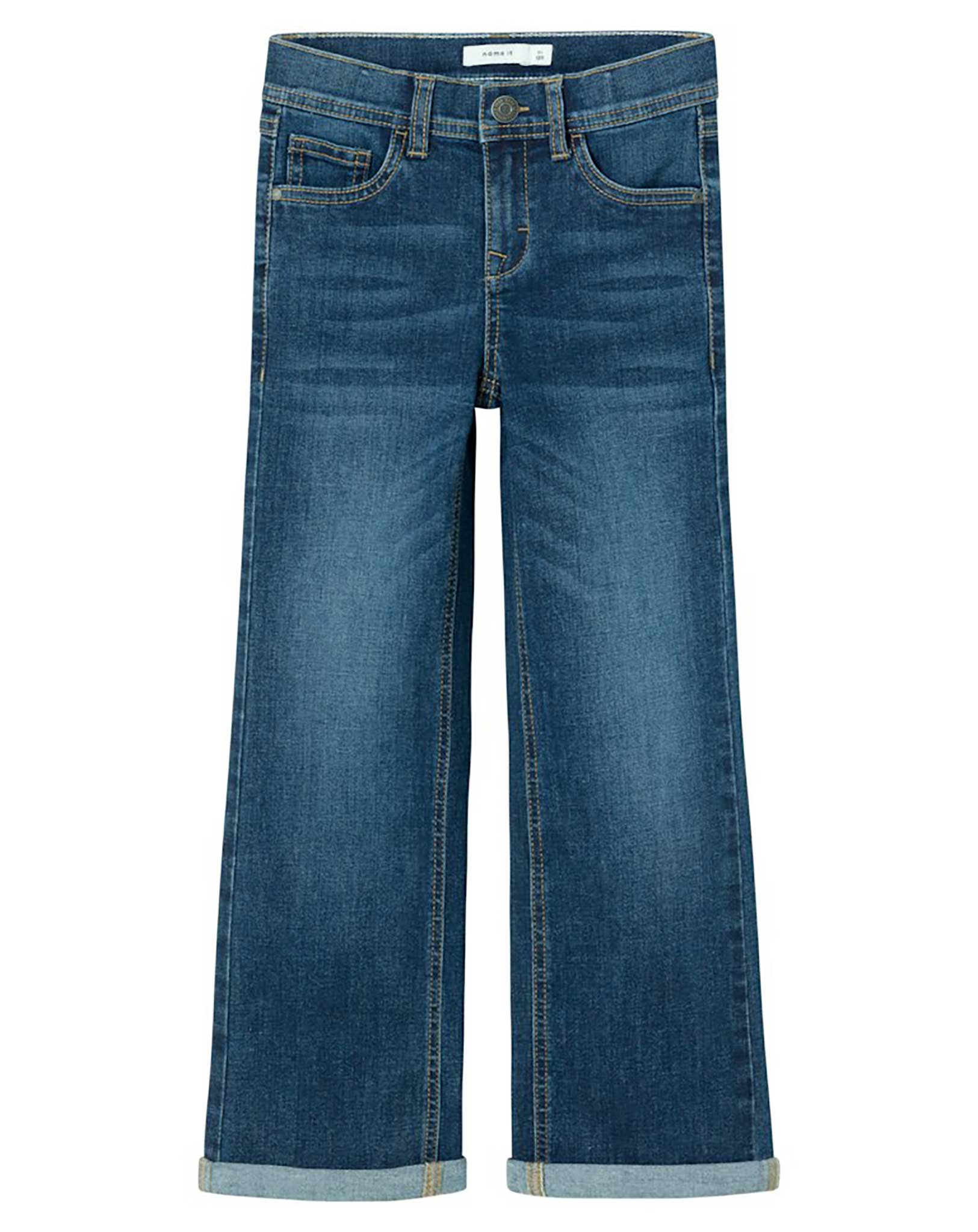 Jeans NKFPOLLY WIDE 9663-IC in dark blue denim