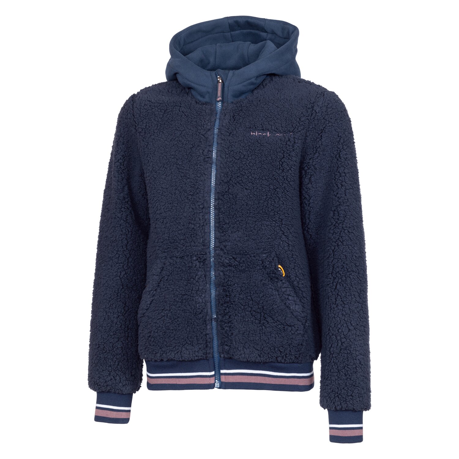 black forest kids Sherpa-Fleecejacke  - navy