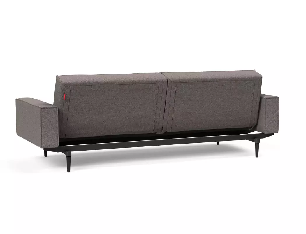 Schlafsofa mit Armlehnen Splitback Styletto schwarz