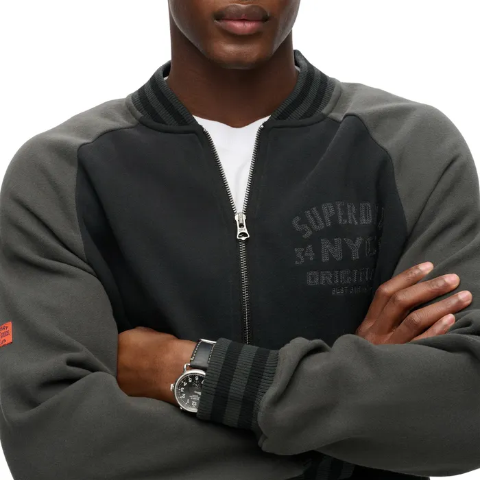 Superdry College Graphic Jersey Bomber Vest Heren