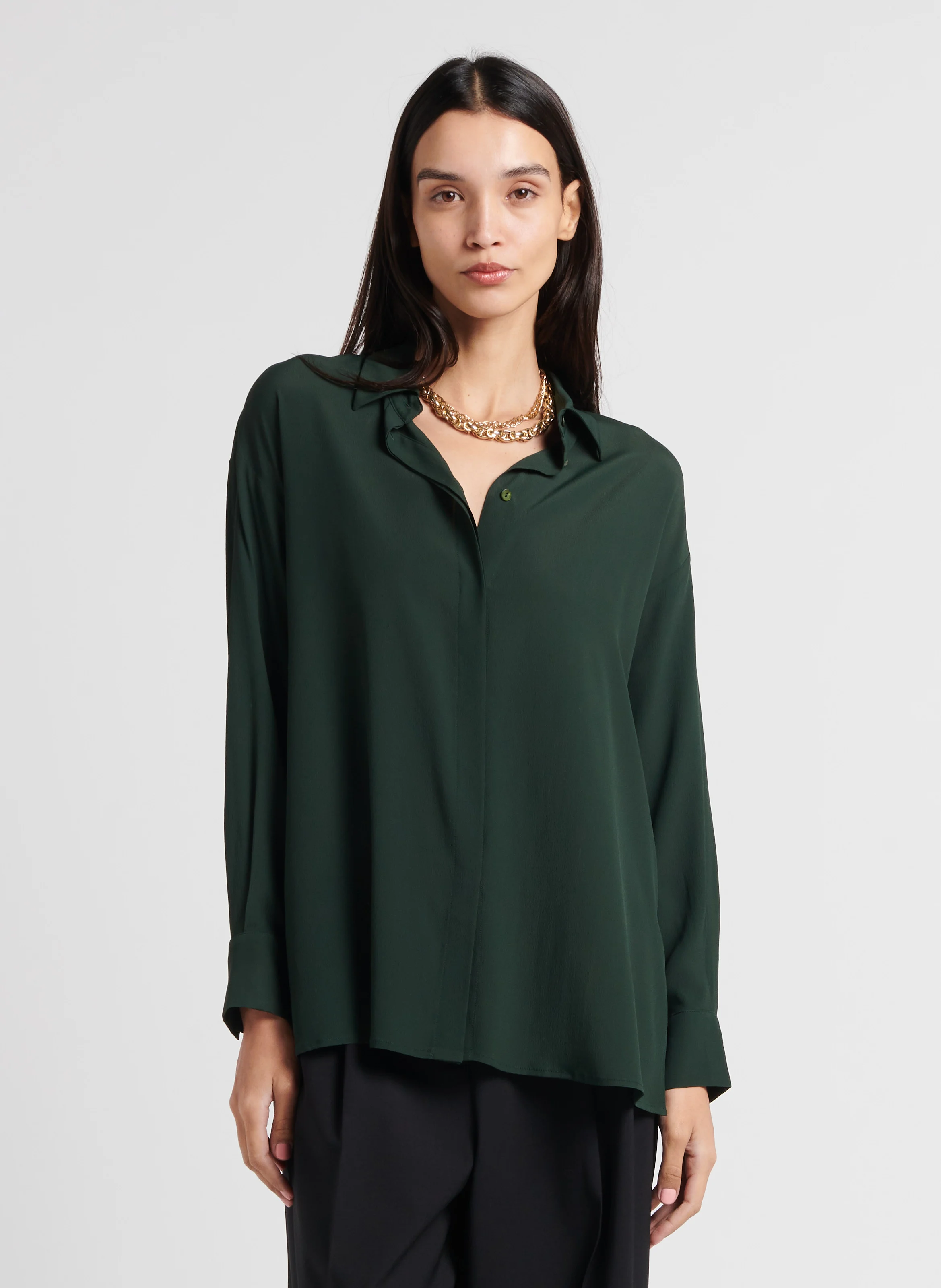 SAYONARA - Chemise col classique| Vert