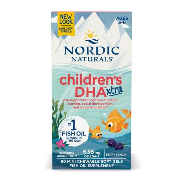 Óleo De Peixe - Dha Mini Cápsulas, Sabor A Bagas