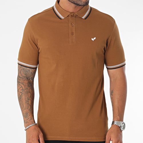 Polo Manches Courtes Rayoc Marron