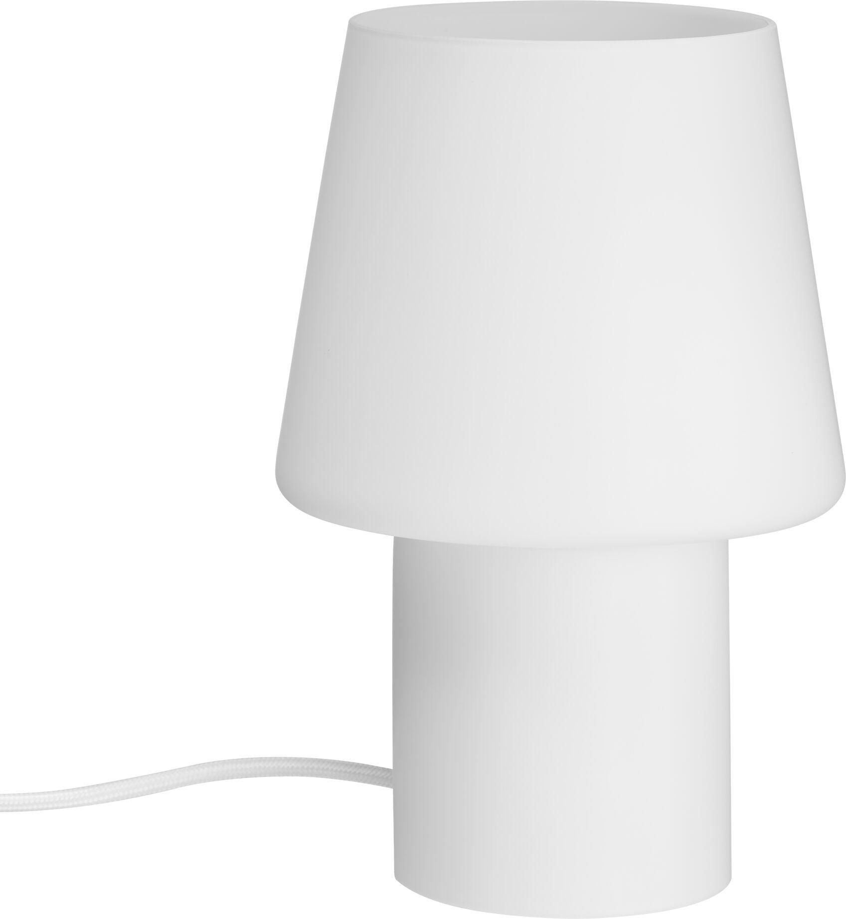 ARIANA Tischleuchte - Weiss / H: 25.0 cm x D: 17.0 cm