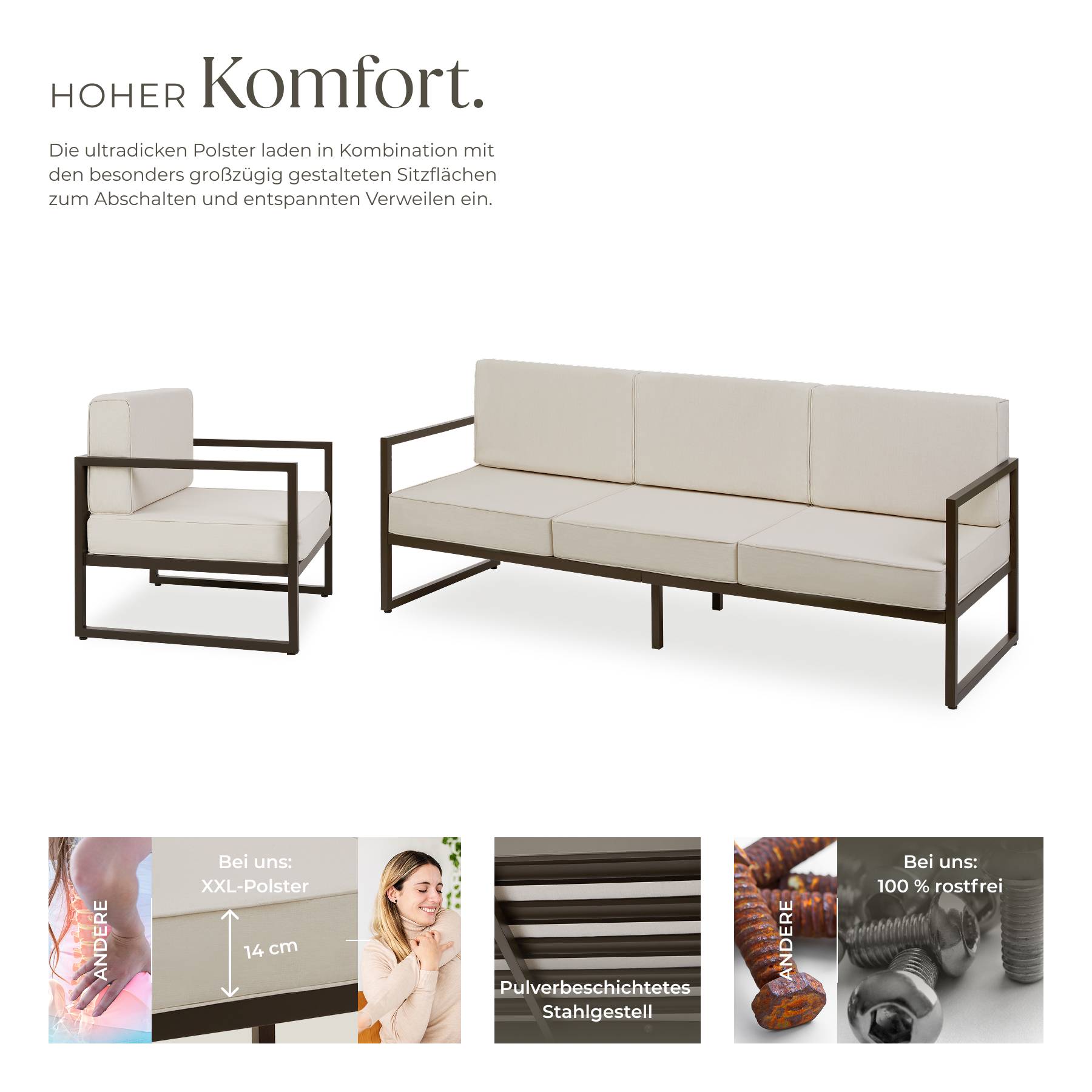 Garten-Loungeset  Comosa