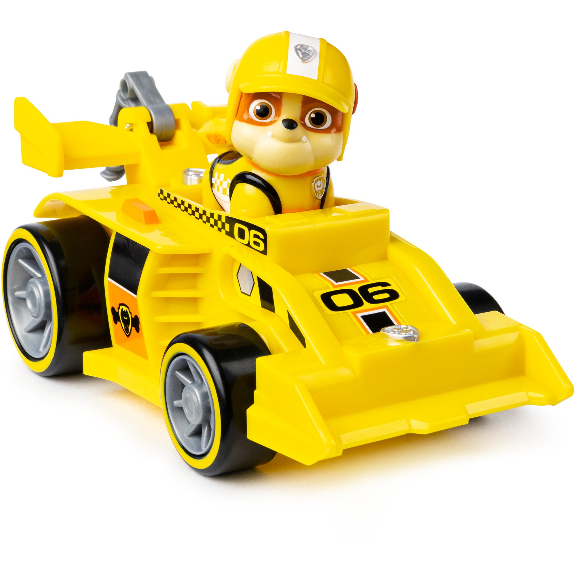 Spin Master Spielfahrzeug Paw Patrol - Ready, Race, Rescue, Rubbles Race & Go Deluxe Basis Fahrzeug