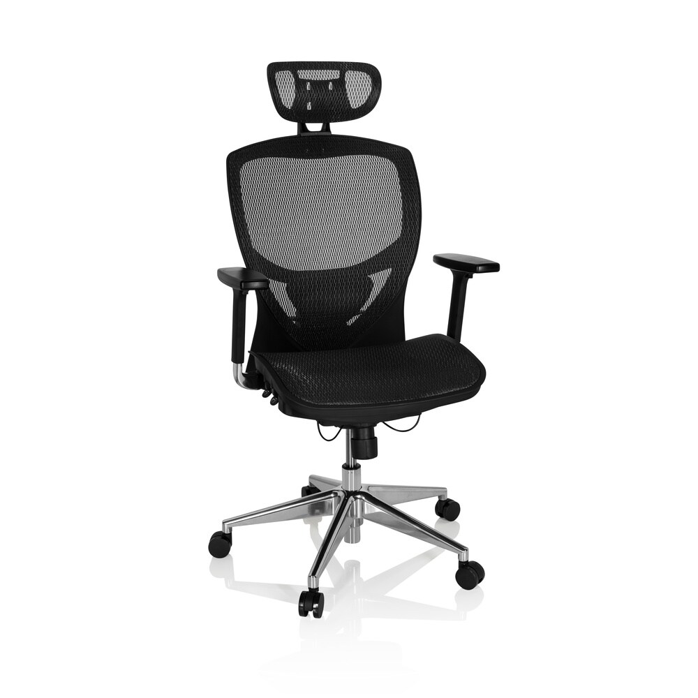 High End Bürostuhl VENUS ONE Netzstoff mit Armlehnen hjh OFFICE