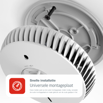 AngelEye hittemelder met vervangbare batterijen (levensduur 10 jaar)