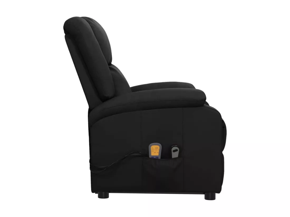 Prolenta Premium - Fauteuil de massage Noir Similicuir