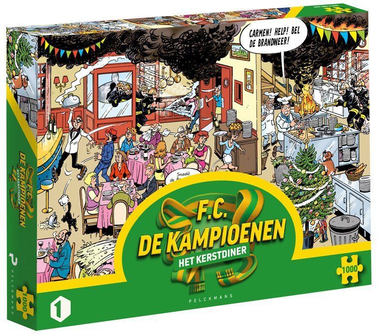 Legpuzzel - Kerst - 1000 Stukjes - Chaos in de Keuken