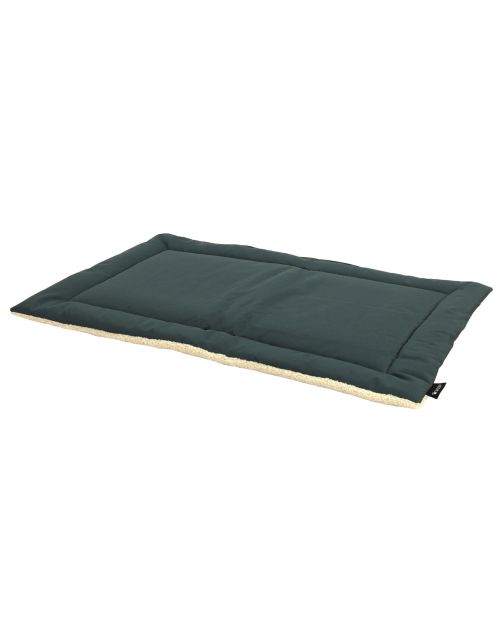 Wooff Bench Mat Teddy Agavegroen - Hondenbenchkussen