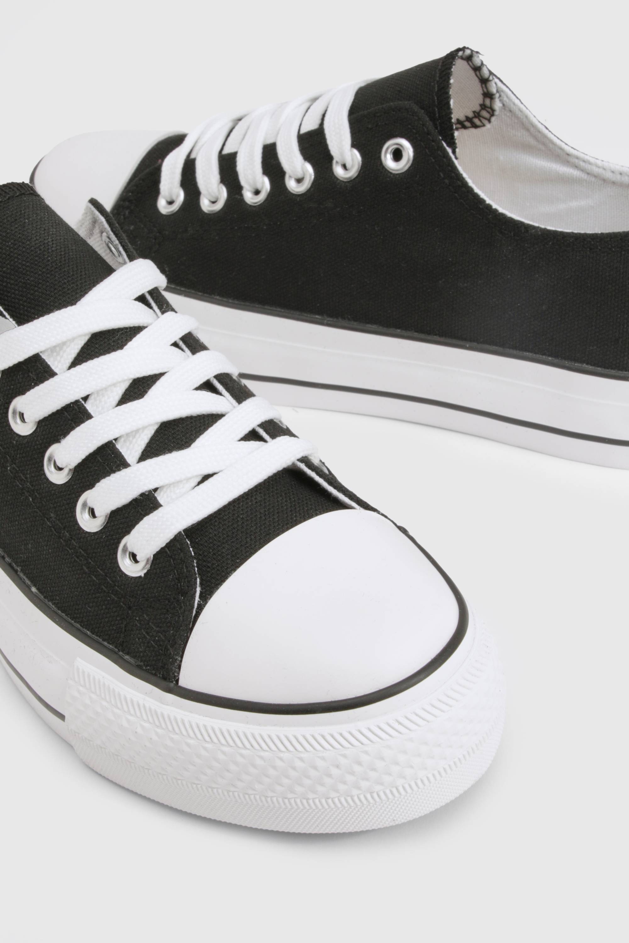 boohoo Baskets basses à plateforme à lacets