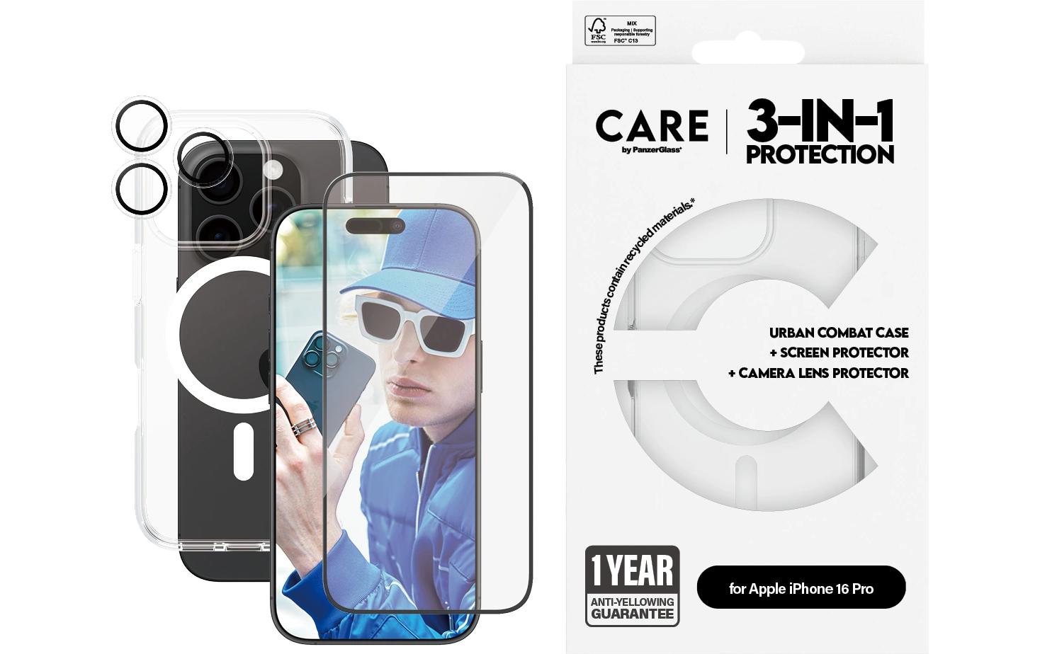 B1338+2862+1286PanzerGlass B1338+2862+1286 Display-/Rückseitenschutz für Smartphones Klare Bildschirmschutzfolie Apple 1 Stück(e)