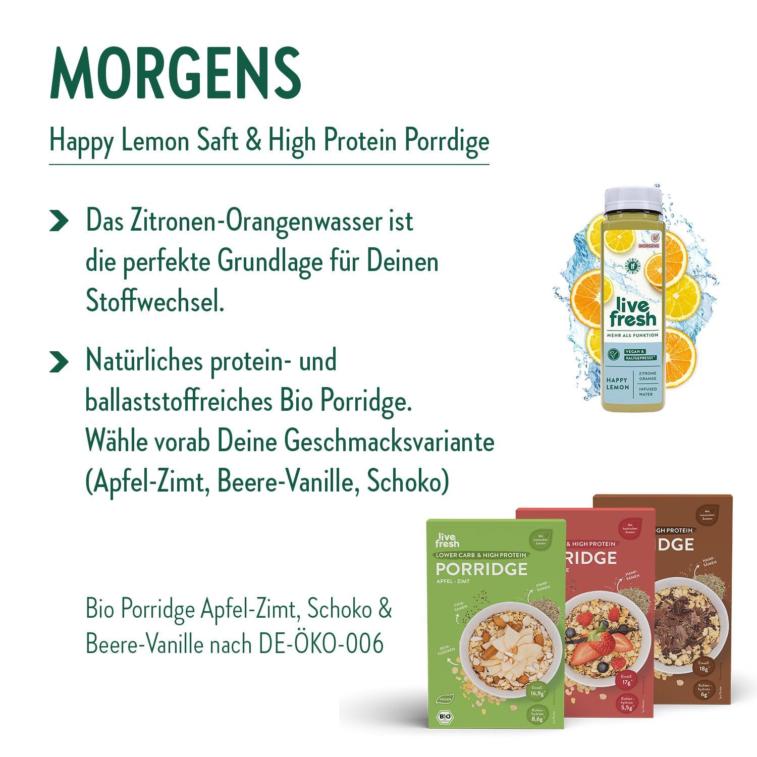 LiveFresh Vegane Foodkur 21 Tage - Schoko (inkl. 5,25€ Pfand)
