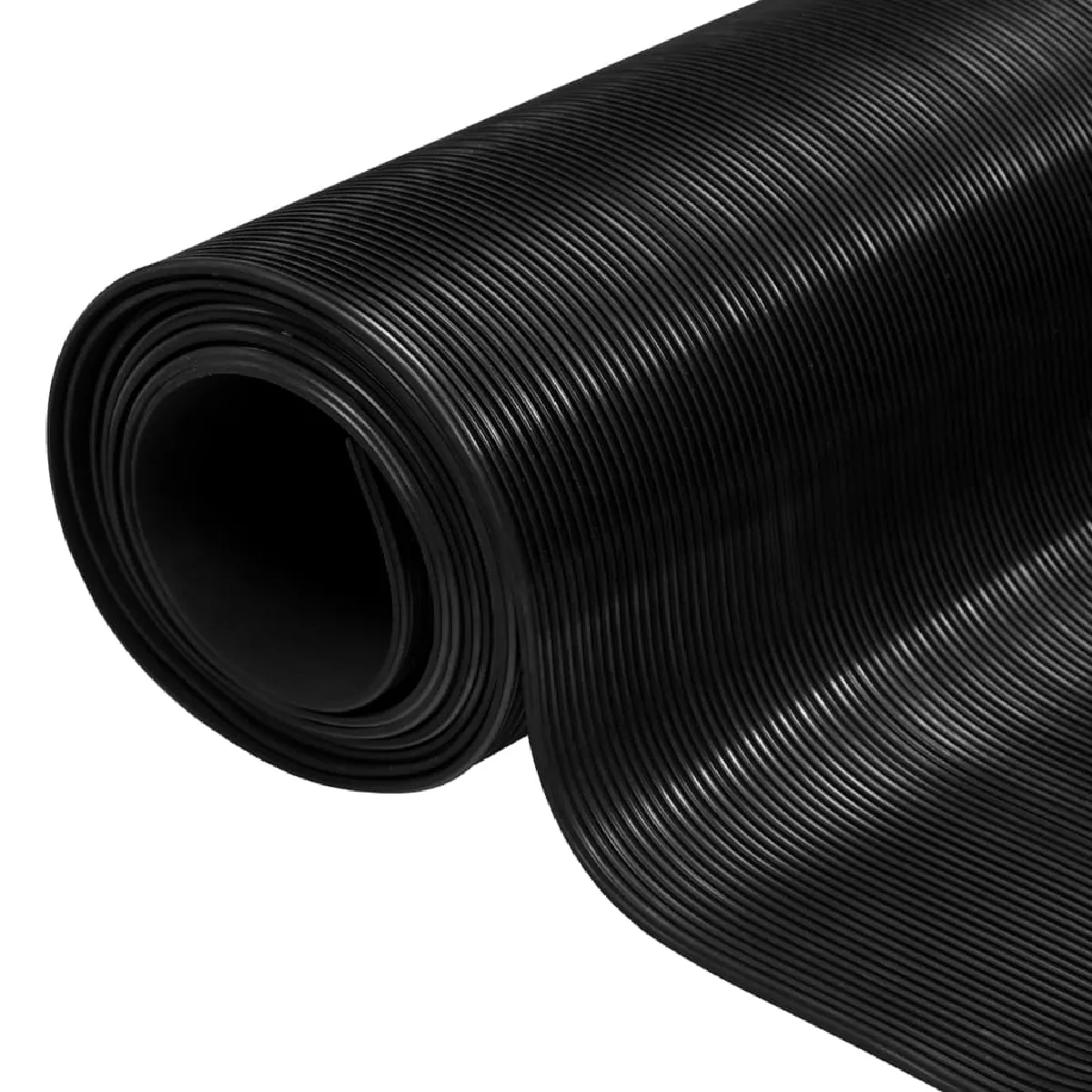 vidaXL Tapis caoutchouc 5x1 m - Noir