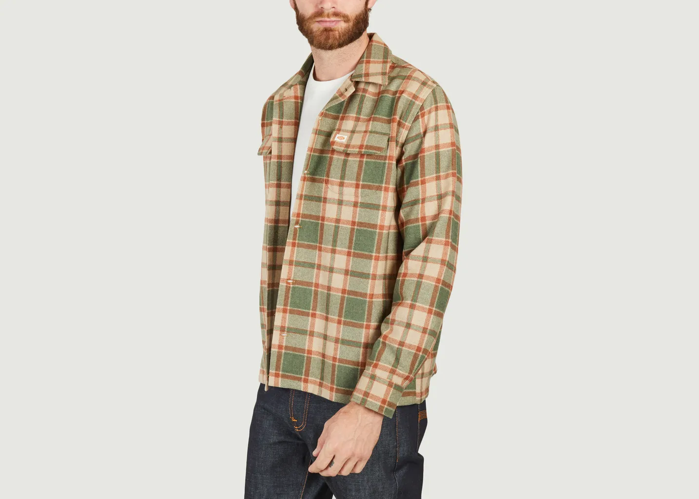Chemise à carreaux en laine Sten Nudie Jeans