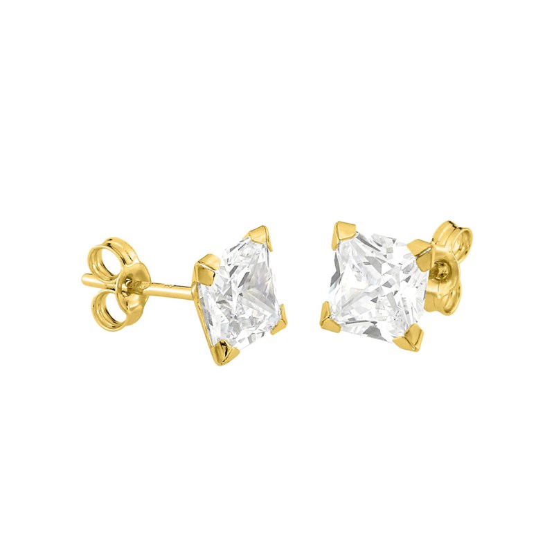 Boucles d'oreilles femme - Oxyde de zirconium - Or 18 Carats