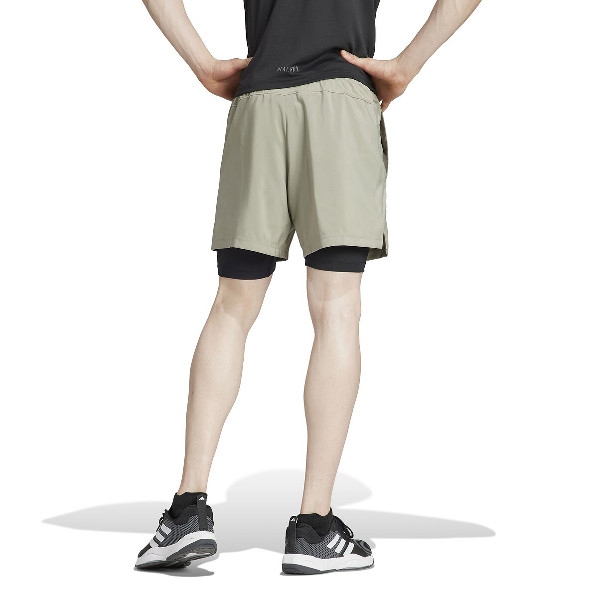 adidas Performance<br>Academia de treino curta 2 em 1