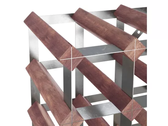 Casier à bouteilles pour 72 bouteilles Marron Bois pin solide