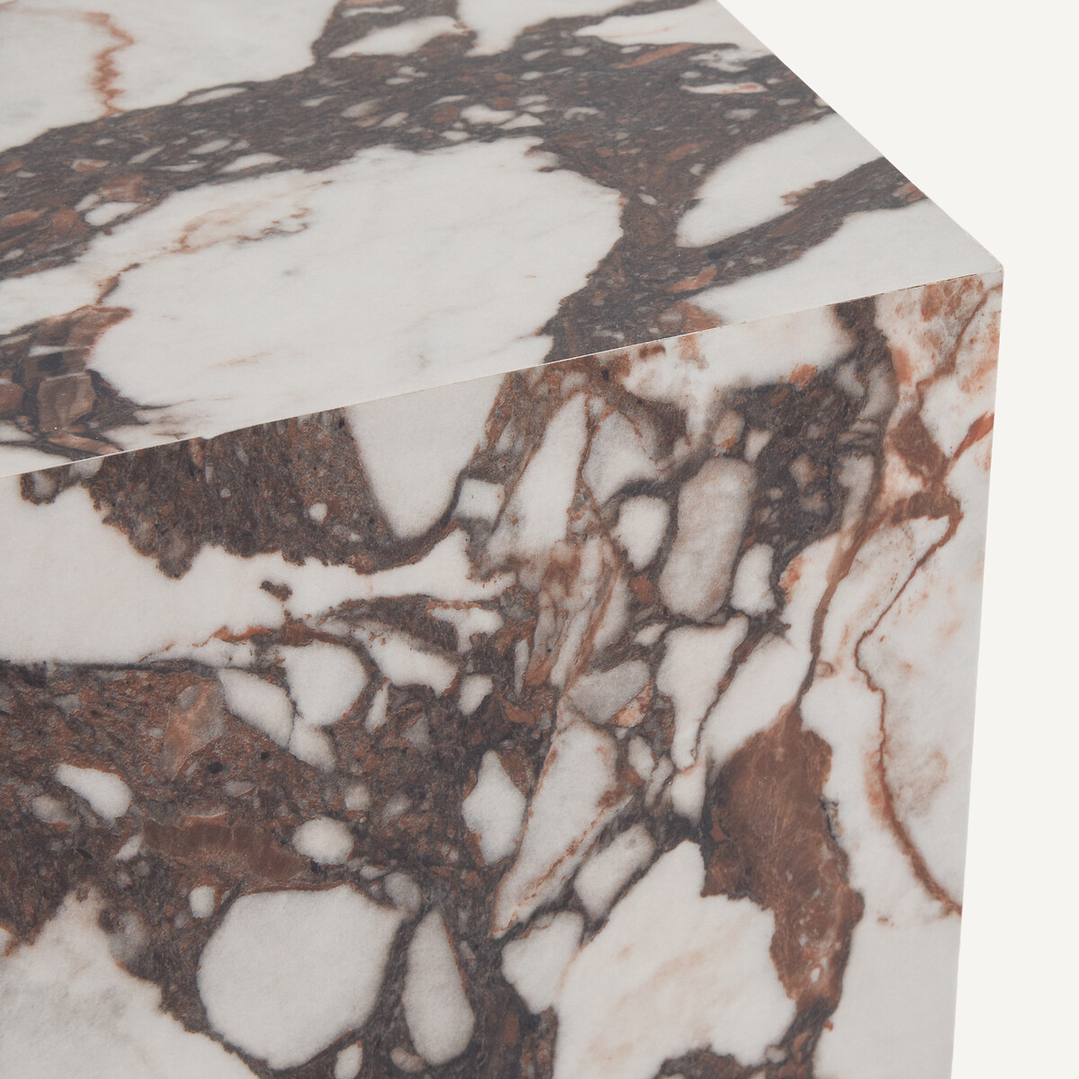 AM.PM<br>Mesa lateral, cerâmica com efeito mármore, Alcana