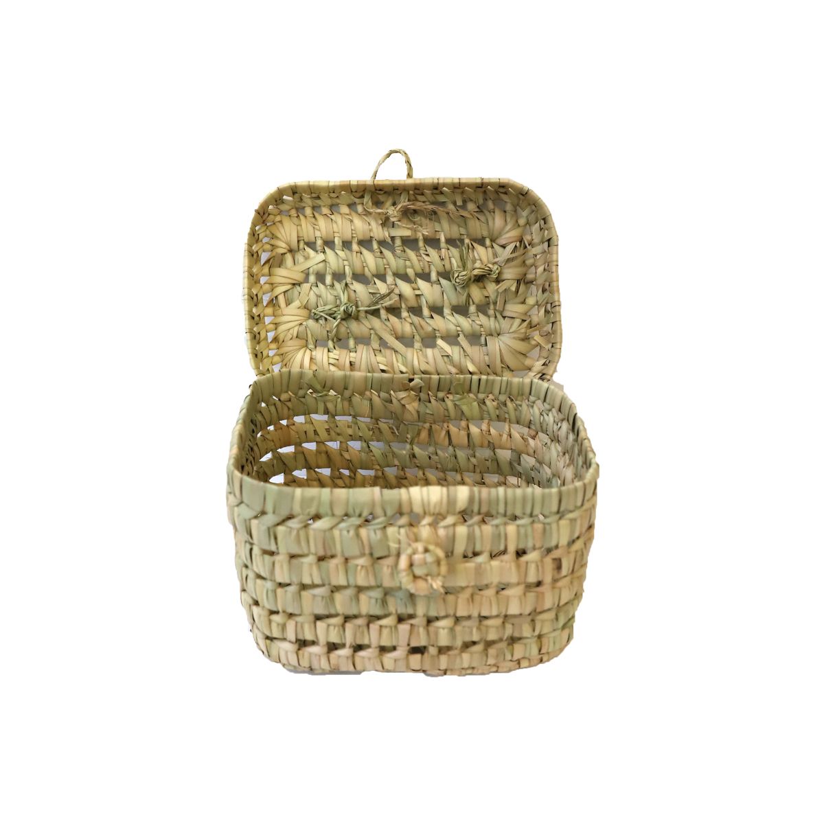 Panier vanity en paille tressée Nuit Marocaine