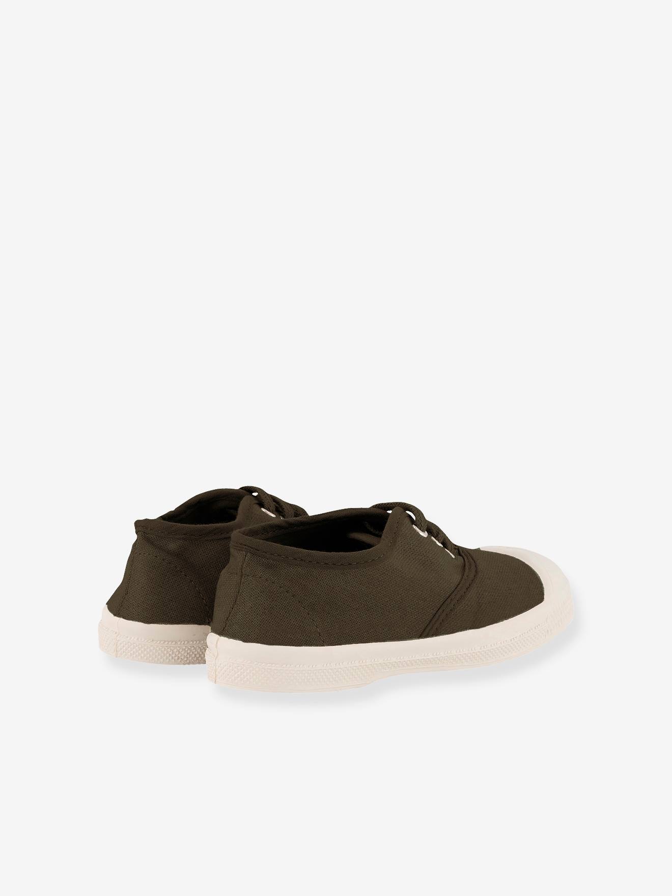 Tênis de algodão cáqui com cadarço BENSIMON®