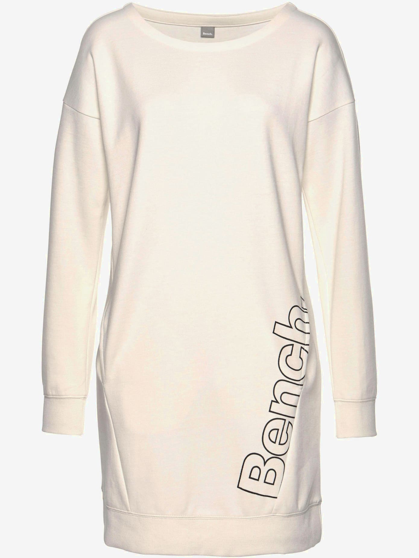 Robe en matière sweat robe d'intérieur sportive avec grand imprimé logo