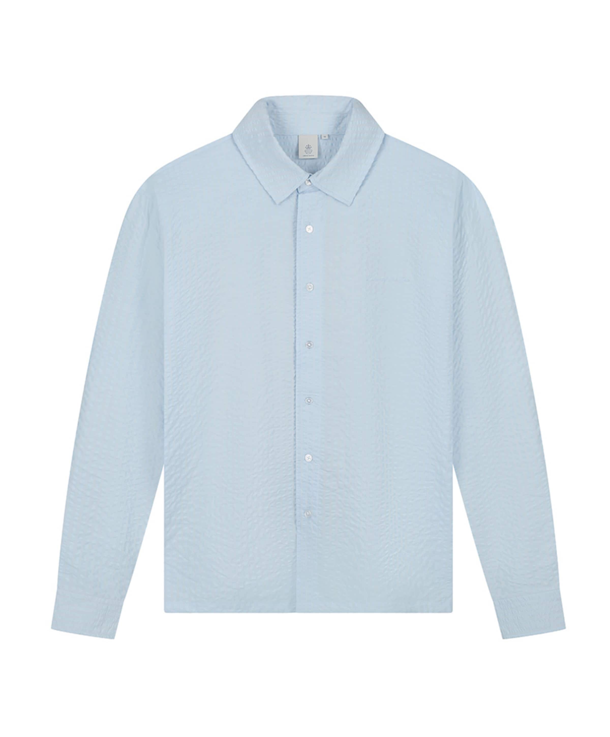 Law of the Sea Heren overhemd lange mouw blauw