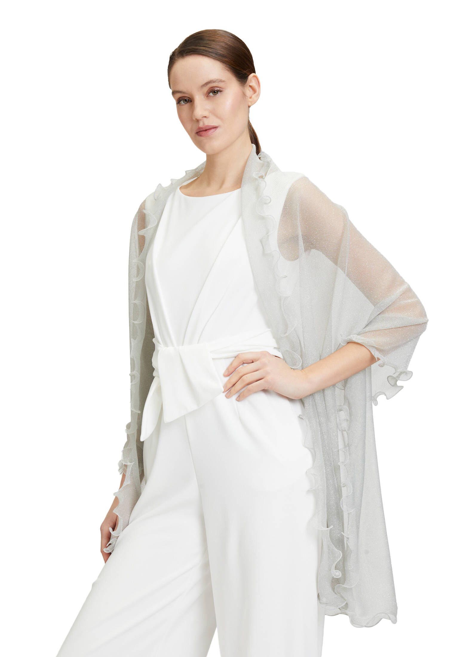Vera Mont| Damen Basic-Schal mit Lurexfaden