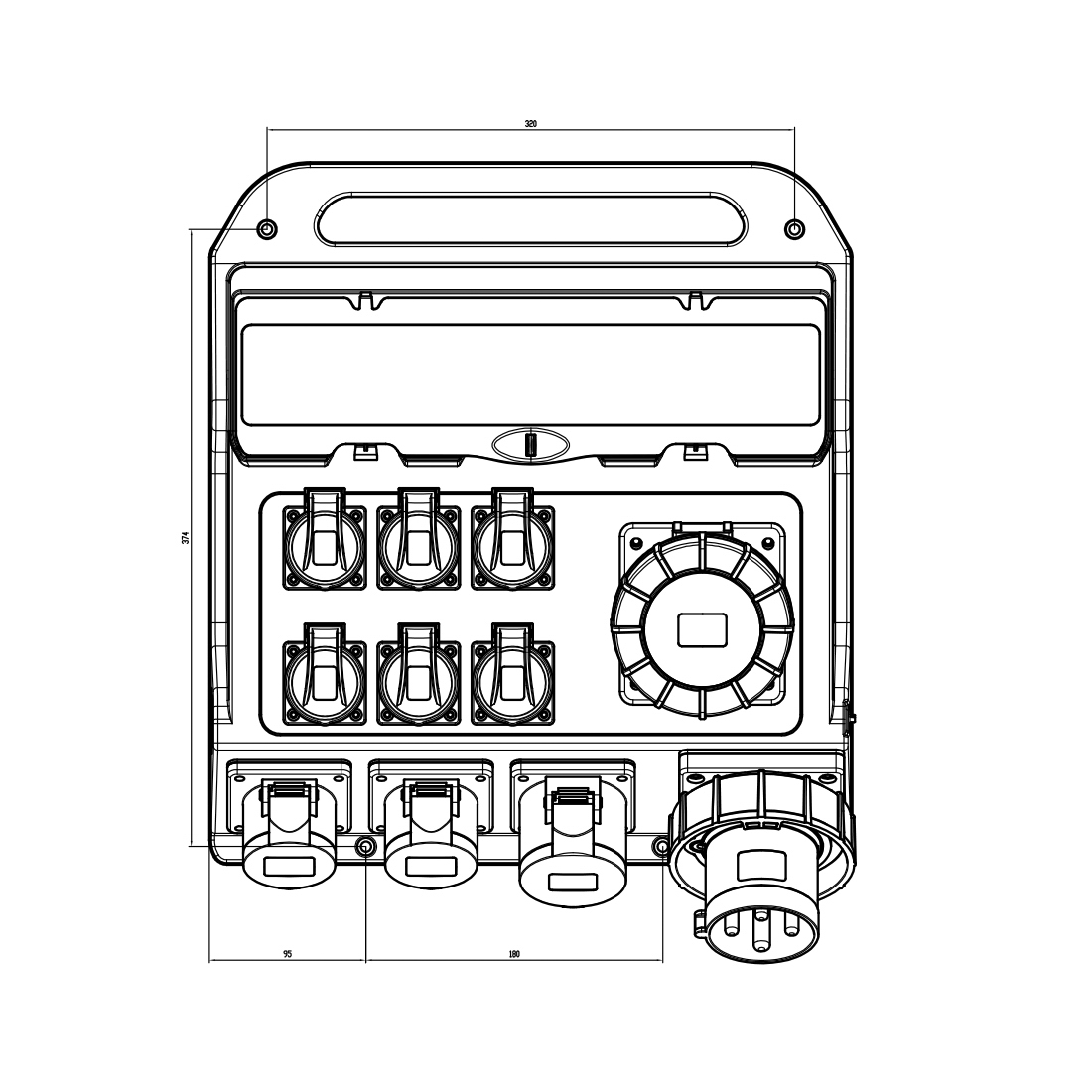Ekström SV632T254T234CEE Stromverteiler