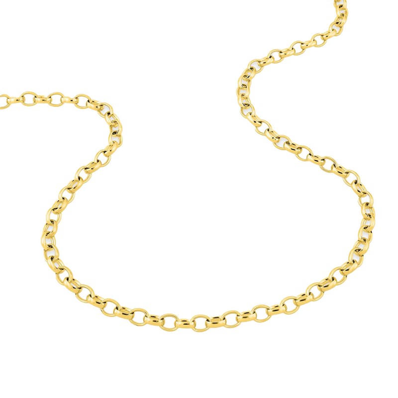 Bracelet femme 18 cm - Maille Jaseron - Or 18 Carats - Largeur 3 mm