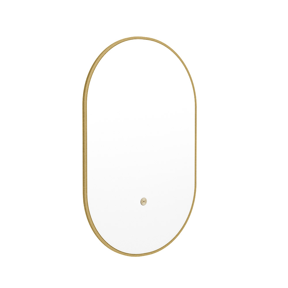 Mondiaz Glow ovale spiegel 45x90cm met verlichting oro