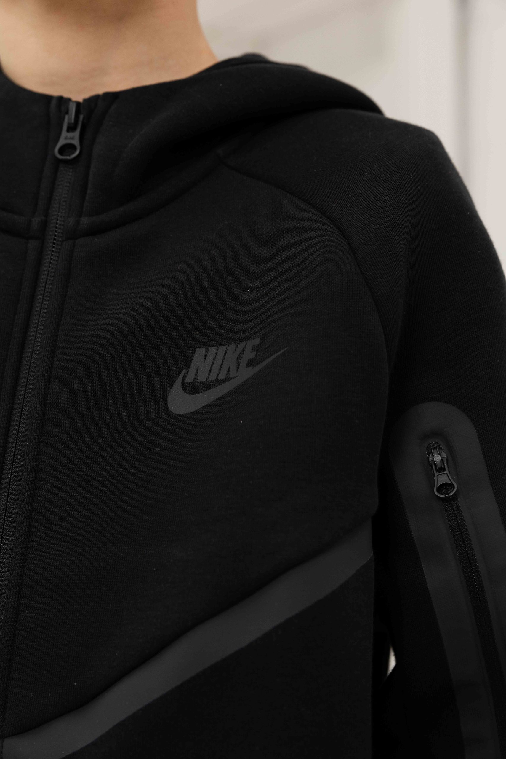 Nike Tech Fleece Trainingspak Kids Zwart