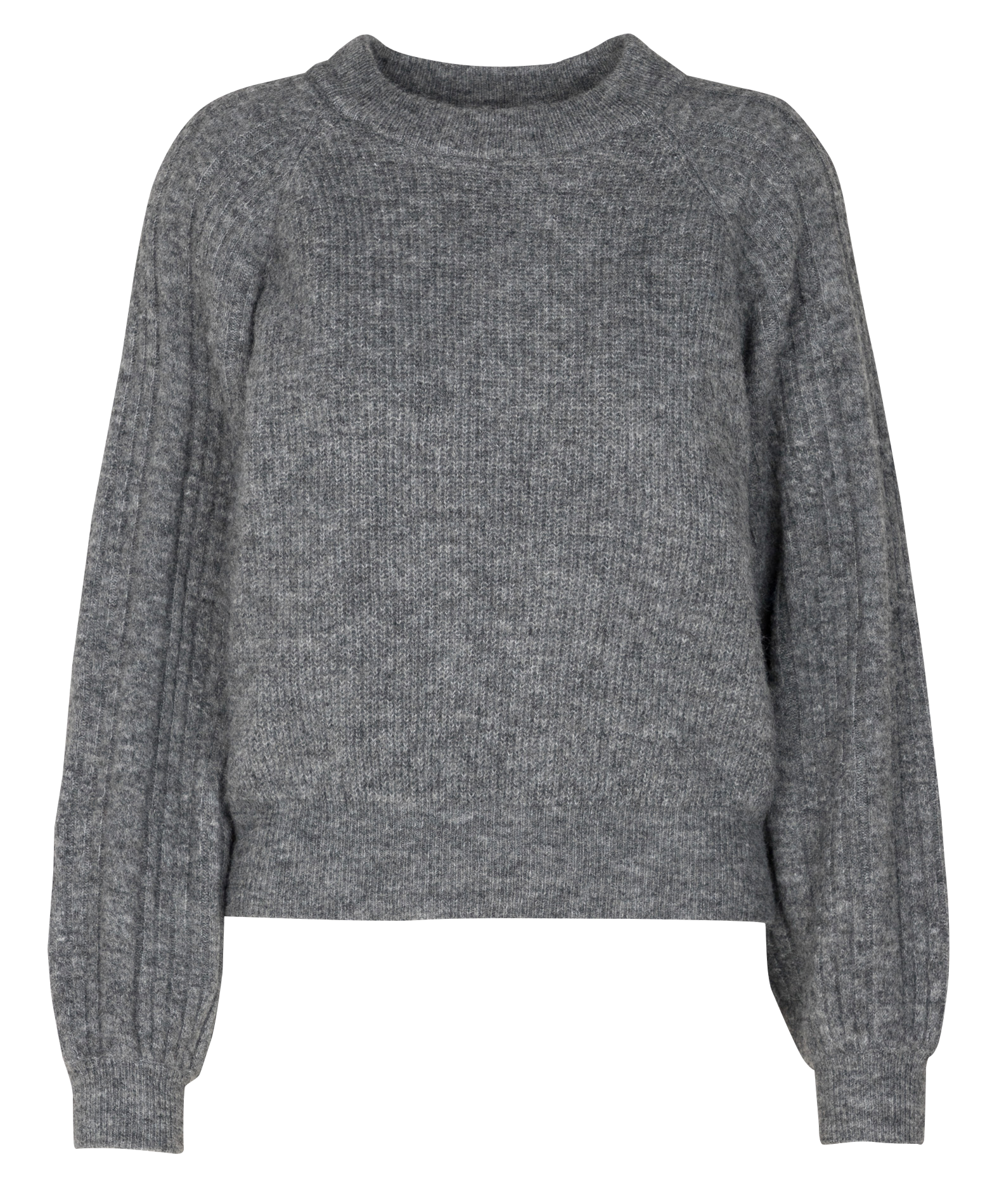 CARRY - Pull droit col rond | Gris