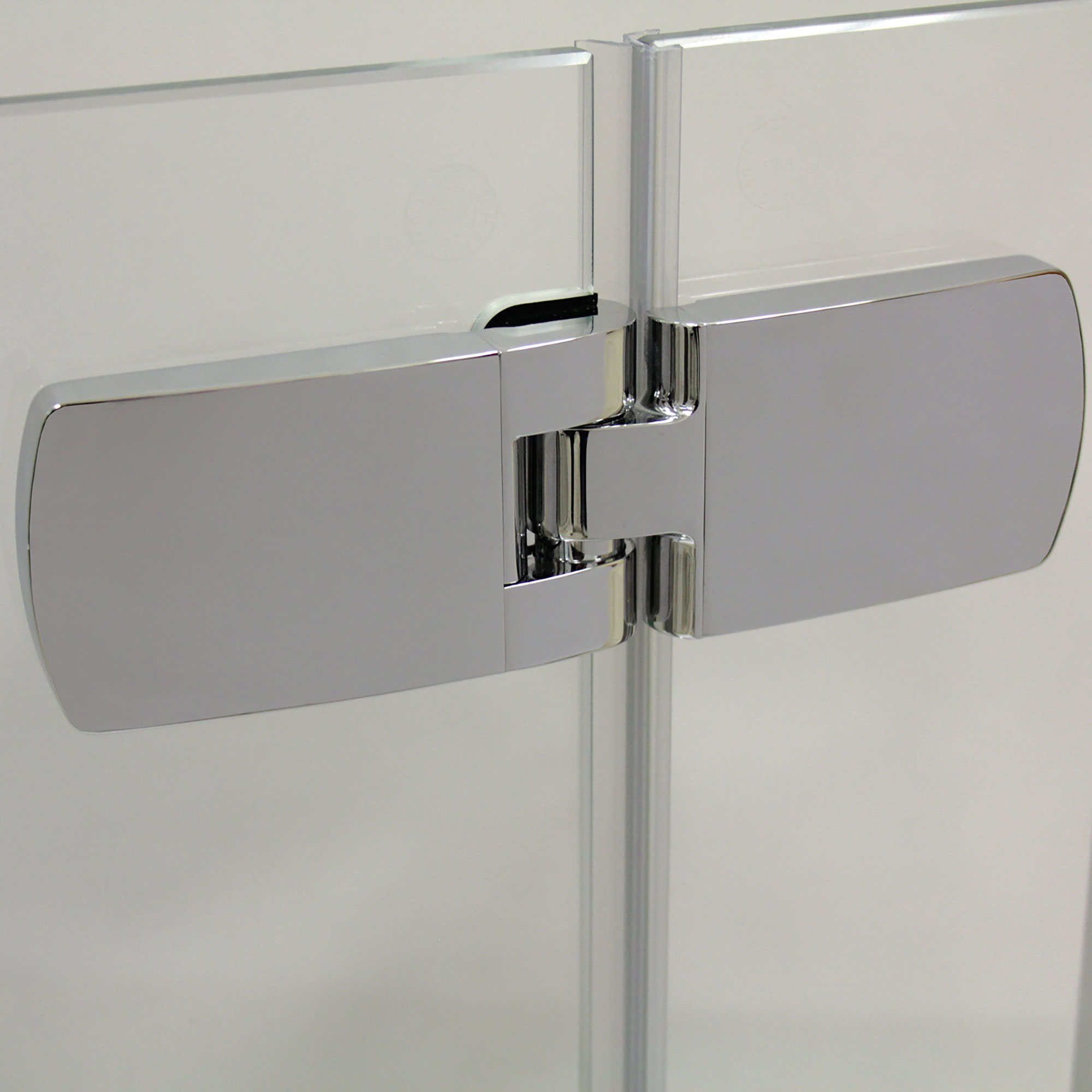 Breuer Avanta Drehtür + Festteil (Anschlag rechts) für Seitenwand alu chromeffekt Klarglas 900 mm