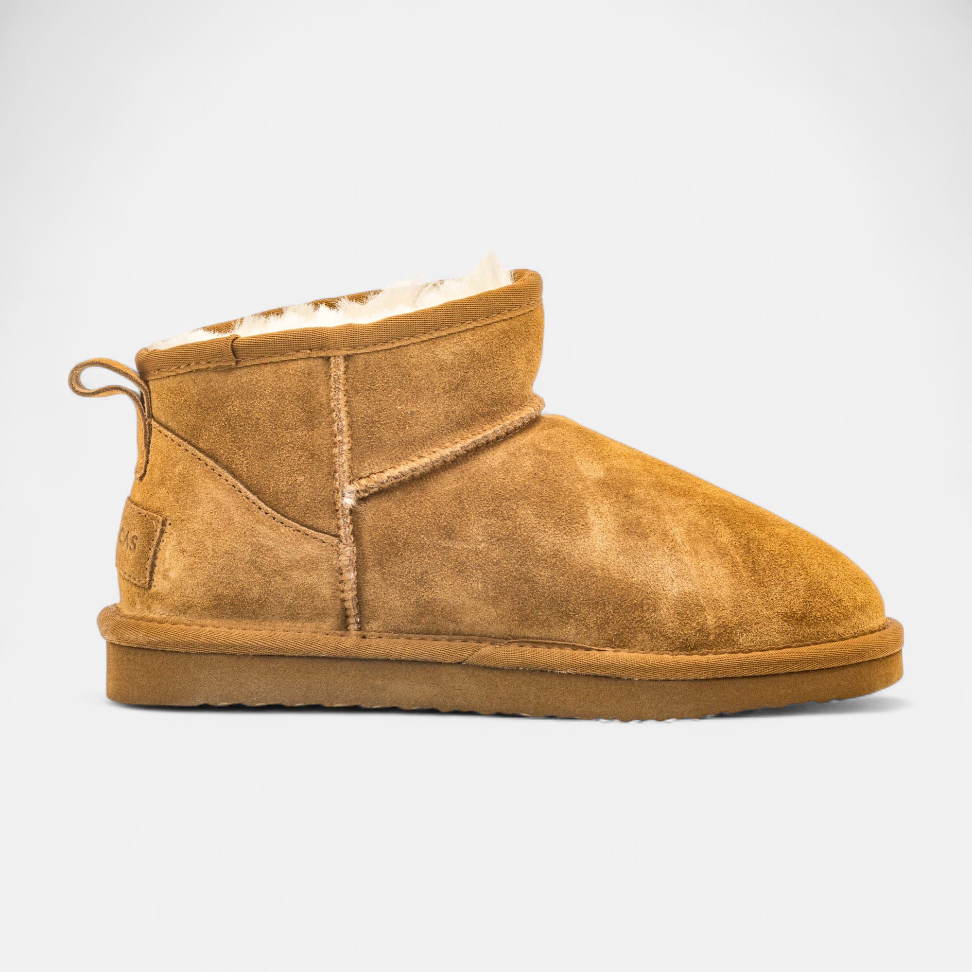 Boots Femme en cuir cognac