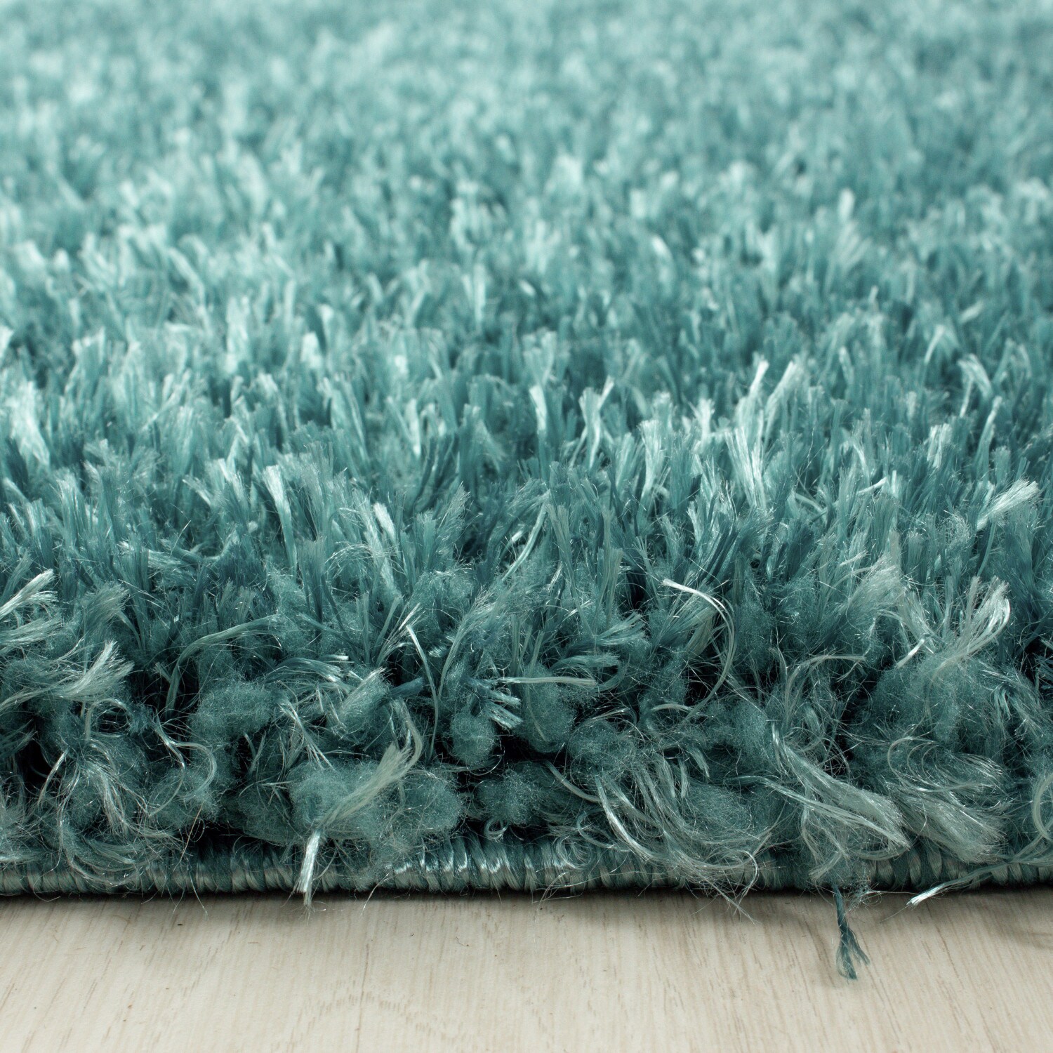 Einfarbig Hochflor Teppich, Flauschiger Langflor Shaggy Teppich, Rechteckig