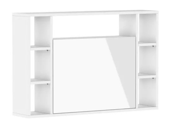 Bureau suspendu MUSE blanc mat / blanc brillant