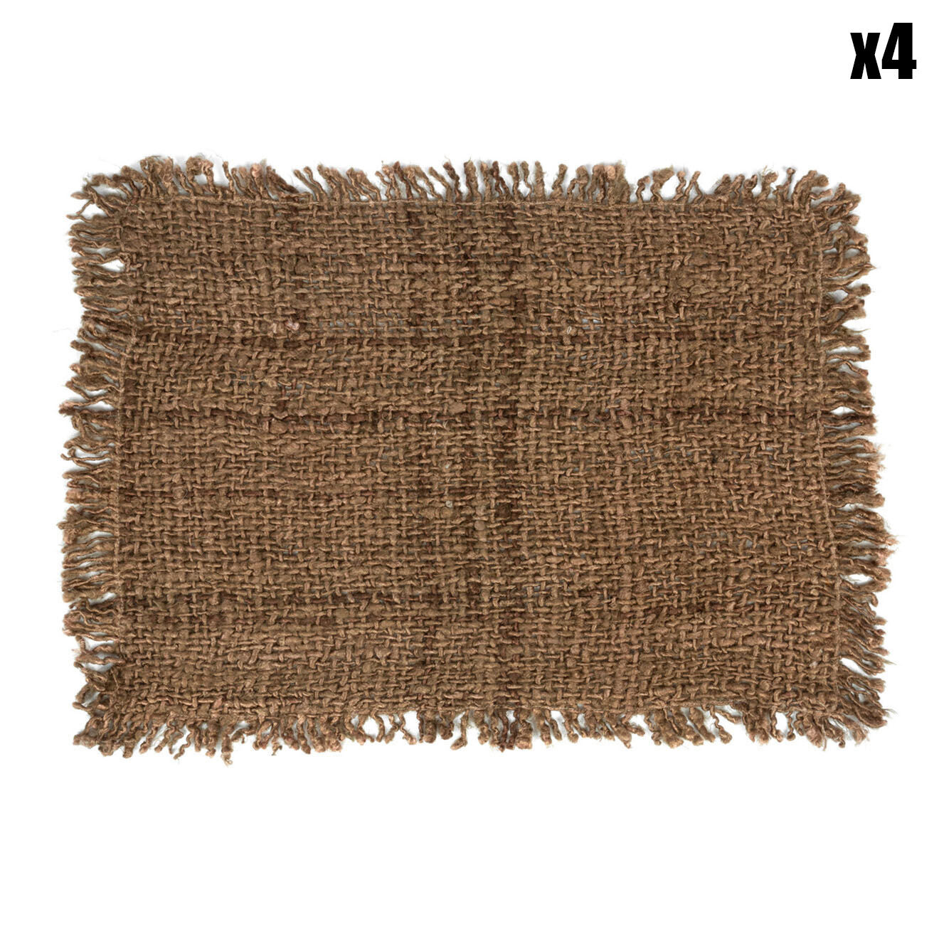 Bazar Bizar 4 Sets de table Oh My Gee marron - 50x35 cm