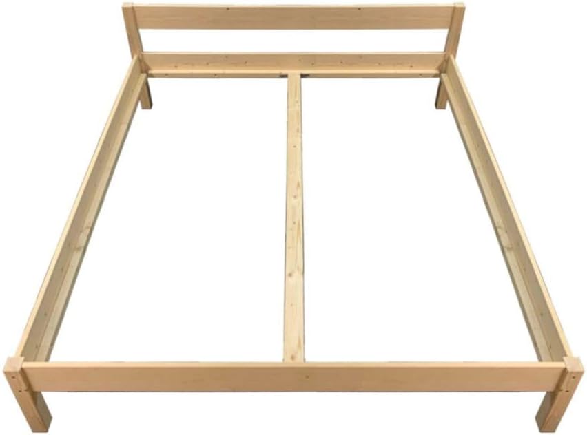 Seniorenbett 200x200 mit Kopfteil H85/55 Doppelbett Bett Massivholzbett Holzbett 200 cm Komforthöhe Holz